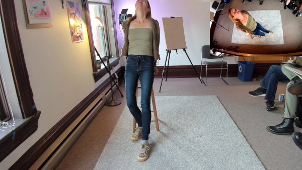 Kellie Side & Top View (30s, 1min, 5min, 15min poses)